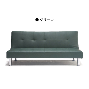  диван-кровать кожа PVC 3 местный . диван кожзаменитель диван диван простой bed наклонный с ножками зеленый 