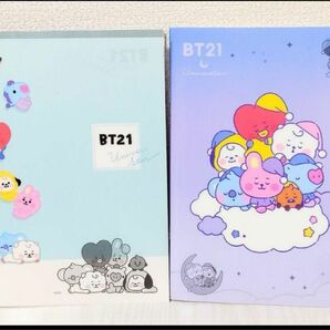  BT21 ＊ UNIVERSTAR フリーノート B5 ( 2冊セット)