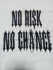 HELL STAR/HIKAGE「Tシャツ/サイズM/NO RISK NO CHANCE」中古/古着/パンク/THE STAR CLUB
