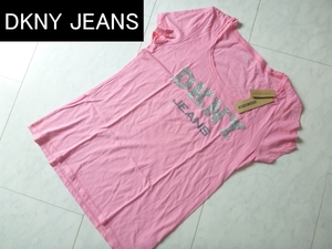 新品DKNY JEANS ダナキャランニューヨーク ジーンズ　ピンク　半袖Ｔシャツ　Ｍ