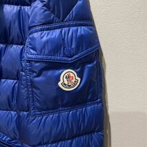 【送料無料】【極美品】【国内正規品】MONCLER モンクレール AGAY アゲ ライトウエイト ダウン ジャケット 青 ブルー 2 春 スプリング_画像3