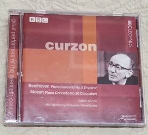 カーゾン ブーレーズ BBC交響楽団 ベートーヴェン ピアノ協奏曲第5番「皇帝」 モーツァルト ピアノ協奏曲第26番 BBC Legends
