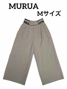 MURUA ムルーア　ハイウエストタックパンツ　美品　Mサイズ　