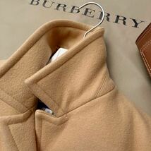 Q38【華やぐモダンなオーラ】参考価格12万●美品BURBERRY BLUE LABEL●パリジェンヌ風トレンチコート バーバリーコート レディース 38_画像7