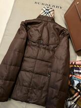 B17【ボリュームダウン】参考価格14万●超美品BURBERRY LONDON●トレンチダウンジャケットコート　バーバリーコート　レディース 38_画像8