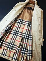 XM1【カシミヤ極上手触り感】超美品定価22万●BURBERRY LONDON●スタイリッシュ抜群●ステンカラーコート●メンズ　バーバリーコート　175_画像6