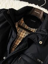 c31定価14万 未使用品級●BURBERRY BLACK LABEL●洒落男の嗜好品●ホワイトグースダウン95%!!ジャケットコート●メンズ　バーバリーコート_画像3