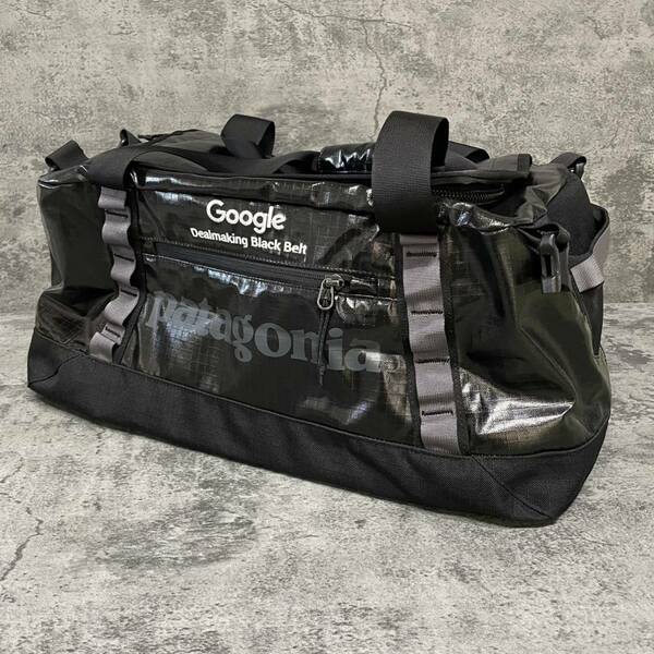 スペシャル 未使用 超希少 企業 Google グークル パタゴニア ブラックホールダッフル 45L ボストンバッグ バックパック ブラック 黒