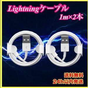 iPhone充電ケーブル　1m 2本　セット　Lightning 端子