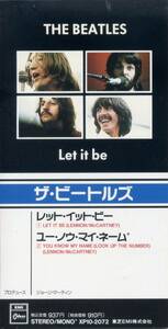 レット・イット・ビー／ビートルズ (CDシングル) Let It Be/The Beatles、c/w You Know My Name