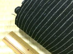 古布1057　麻　手織り　藍染　雨縞　細縞　４枚で790ｃｍ　パッチワーク　キルト　リメイク材料