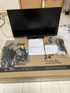 iiyama 　ProLite 　XU2492HSU 　モニター　令和6年1月購入　美品