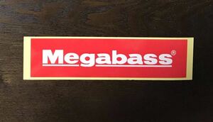 ★非売品　メガバス　Mega bass　ステッカー　ロゴ　赤　レッド　バス釣り　ルアー★