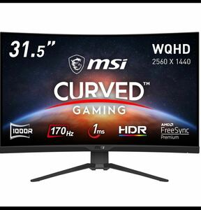 MSi 31.5インチ/1000R湾曲/WQHD/170Hz G322CQP