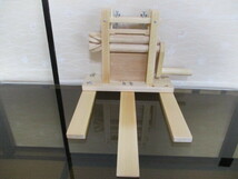 ◆綿繰り機　木製　ハンドメイド　新品_画像3