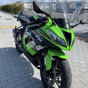 kawasaki Ninja ニンジャZX-6R EF型 【千葉県市川市から】★動画あり★車検令和6年10月まで★カスタム多数（艶あり）ブラック／グリーンの画像1