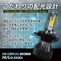 キャラバン led NV350 E24 E25 E26 日産 ニッサン H4 CSP LED ヘッドライト バルブ Hi/Lo 車検 明るい 白 COB 簡単取付 新品 024_画像4