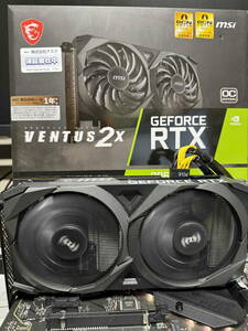 msi GeForce RTX 3060 Ti VENTUS 2X 8G OCV1 LHR 【0082】