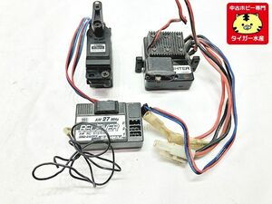 サンワ　1301 サーボ・SRD-2122RS 受信機・BL-FIGHTER アンプ　セット　箱無し　中古　ラジコン　1円スタート★H