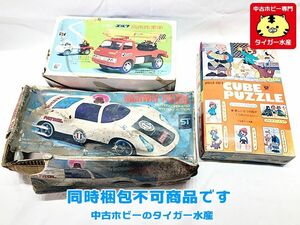 ジャンク■アポロ社 キューブパズル・ヨネザワ ハイウェイパトロール・アサヒ エルフ高所作業車 レトロ 画像参照 同梱不可 1円スタート★H