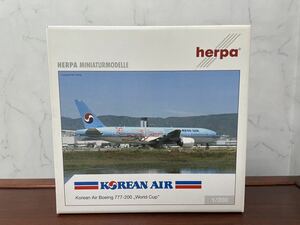 herpa　ヘルパ　大韓航空　BOEING　ボーイング　777-200　ワールドカップ　1/200