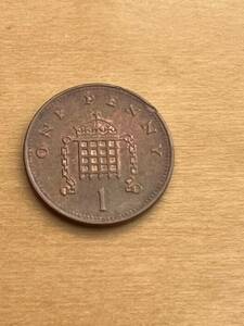 1ペニー 世界　コイン　硬貨　イギリス　英国　エリザベス女王　1996年