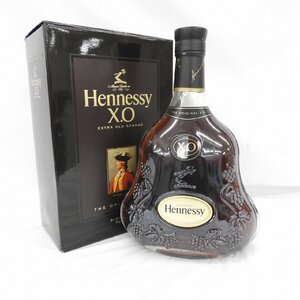 1円～【未開栓】Hennessy ヘネシー XO 黒キャップ クリアボトル ブランデー 700ml 40% 箱付 883105511 0205
