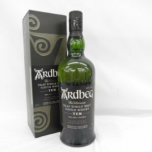 【未開栓】ARDBEG アードベッグ 10年 TEN シングルモルト ウイスキー 700ml 46% 箱付 814105083 0207