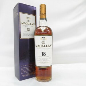 【未開栓】The MACALLAN ザ・マッカラン 18年 1996 シェリーオーク ウイスキー 700ml 43% 箱付 11491518 0208