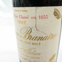 【未開栓】CHATEAU BRANAIRE DUCRU シャトー・ブラネール・デュクリュ 1997 赤 ワイン 750ml 13％ 11481075 0208_画像5