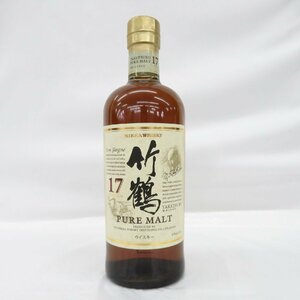 【未開栓】NIKKA ニッカ 竹鶴 17年 ピュアモルト ウイスキー 700ml 43％ 11495338 0212