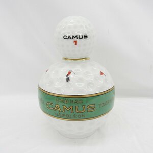 【未開栓】CAMUS カミュ ナポレオン トロフィ ゴルフボール 陶器ボトル ブランデー 700ml 40％ 1249g 11499279 0212