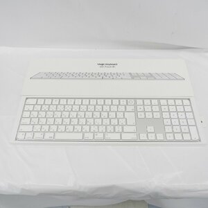 【中古品】Apple アップル Magic Keyboard テンキー付き (JIS) MK2C3J/A A2520 ホワイト 11504189 0218