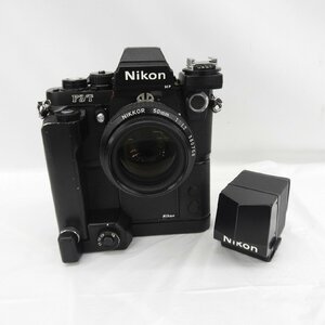 【ジャンク品】ニコン フィルムカメラ F3/T Nikkor 50ｍｍ f1.2レンズ モータードライブMD-4 アクションファインダー セット 11497366 0219