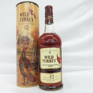 【未開栓】WILD TURKEY ワイルドターキー 12年 旧 分割ラベル ウイスキー 750ml 50.5% 箱付 ※目減り(小)有 814105252 0219