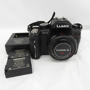 【中古品】Panasonic パナソニック ミラーレス一眼レフカメラ LUMIX ルミックス GH2 DMC-GH2 レンズ H-PS14042セット 11508369 0224