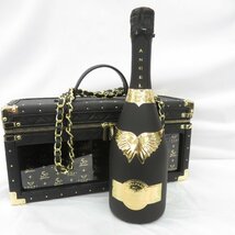 【未開栓】ANGEL エンジェル NV ブリュット ブラック 5周年記念 レザージップタイプ シャンパン 750ml 12.5% ケース付 11506830 0225_画像1