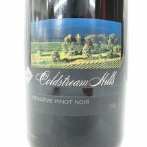 【未開栓】Coldstream Hills コールドストリーム ヒルズ レゼルヴ ピノ・ノワール 2000 赤 ワイン 750ml 14.5% 11498439 0302_画像2