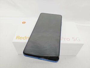 1円～【美品】国内版 SIMフリー Xiaomi Redmi Note11 Pro 5G 2201116SR アトランティックブルー 11491107 0203