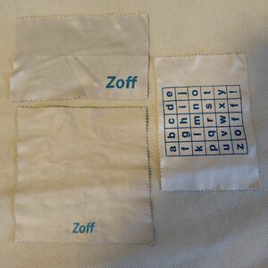 ゾフ　Zoff　メガネ拭き　3枚