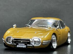 極上品 国産名車プレミアムコレクション1/43 TOYOTA 2000GT ワタナベタイプ アルミ深リムホイール 車高短 高旧車 