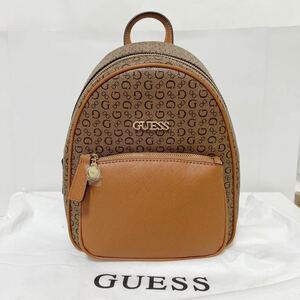 GUESS ゲス バックパック ミニリュック ロゴポイント ブラウン 未使用