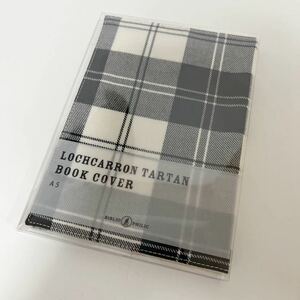 BIBLIO PHILIC LOCHCARRON TARTAN BOOKCOVERrokya long tartan обложка для книги шерсть проверка A5 не использовался оттенок черного 