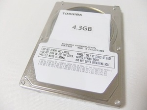 希少【保証付・送料185円～】NEC製 PC-98ノートシリーズ用内蔵2.5インチIDE HDD4.3GB 信頼の東芝製 予備やバックアップに 動作確認済