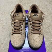 未使用 国内正規品 NIKE SB DUNK LOW PRO US10/28.0cm タグ、ステッカー付 BQ6817 204 ナイキ ダンク supreme シュプリーム FLAX BROWN_画像6