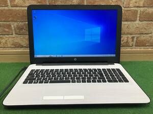 HP TPN-C126 ＠ 15.6インチ AMD E2-7110 APU SSD 256GB 白 Windows10 難あり ジャンク扱い