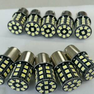 24V用 S25 LED 33連 シングル球 ホワイト 8個+保障2個 (計10個)