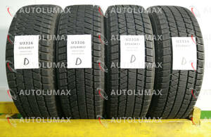 225/65R17 102Q Bridgestone BLIZZAK DM-V3 中古 スタッドレスタイヤ 4本セット 送料無料 225/65/17 ブリヂストン U3316.D