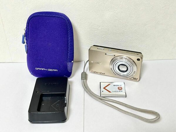 SONY Cyber-shot DSC-W350 光学4倍ズームカメラ　ケース付