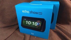 ★お得な2個セット★【新品・未開封】黒・Echo Show 5 (エコーショー5) 第2世代 スマートディスプレイ with Alexa カメラ付 チャコール